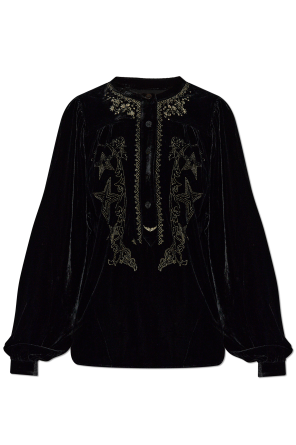 Welurowy top ‘Tigy’