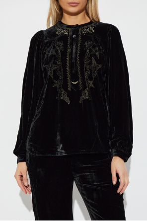 Zadig & Voltaire Velour top ‘Tigy’