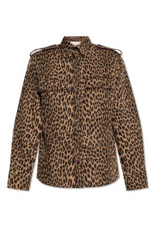 Camisa vaquera con estampado animal