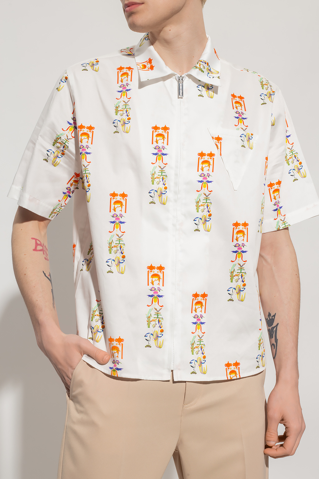 Opening Ceremony Patterned inserts shirt