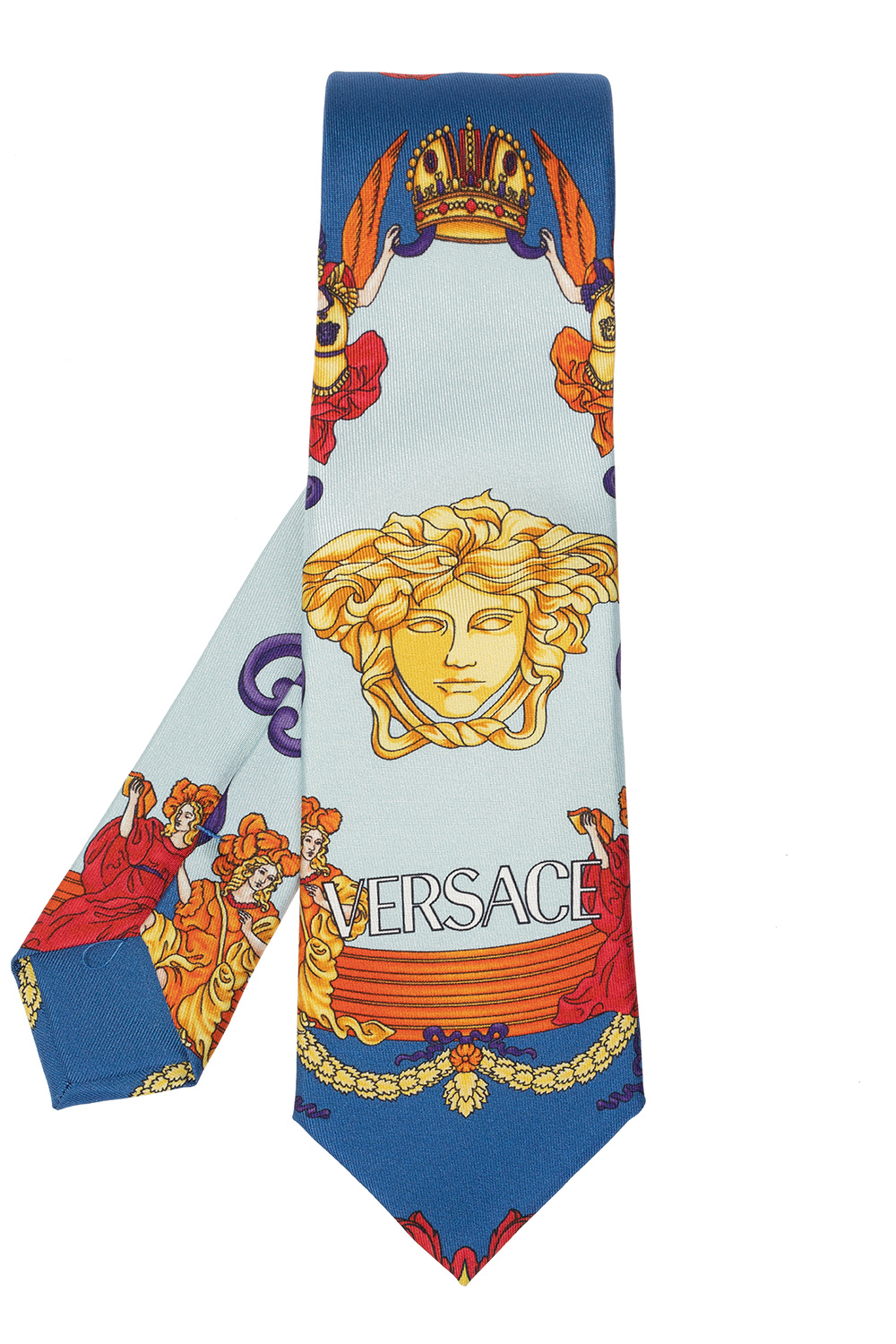 Versace Renaissance-printed tie