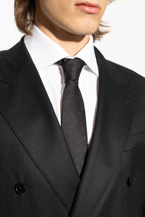 Versace Silk tie with `Barocco` pattern