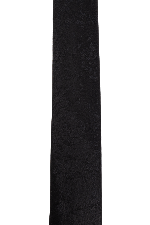 Versace Silk tie with `Barocco` pattern