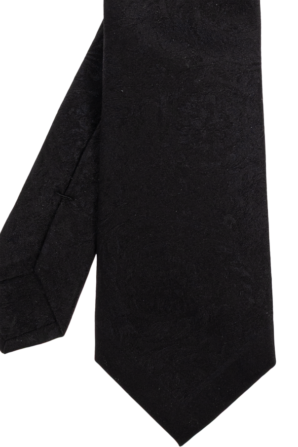 Versace Silk tie with `Barocco` pattern