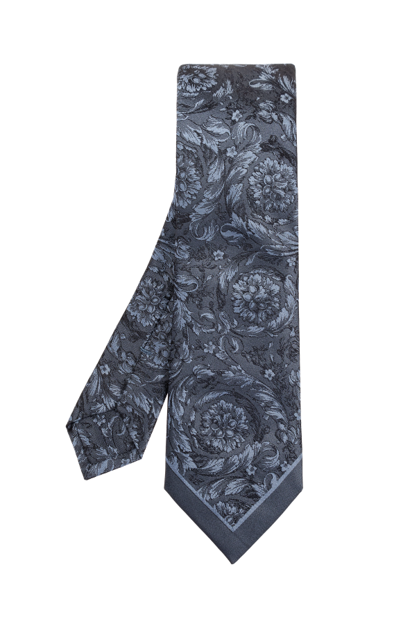 Versace Silk tie with Barocco motif