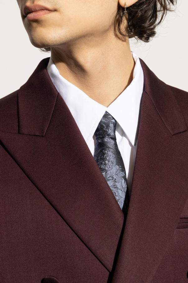 Versace Silk tie with Barocco motif
