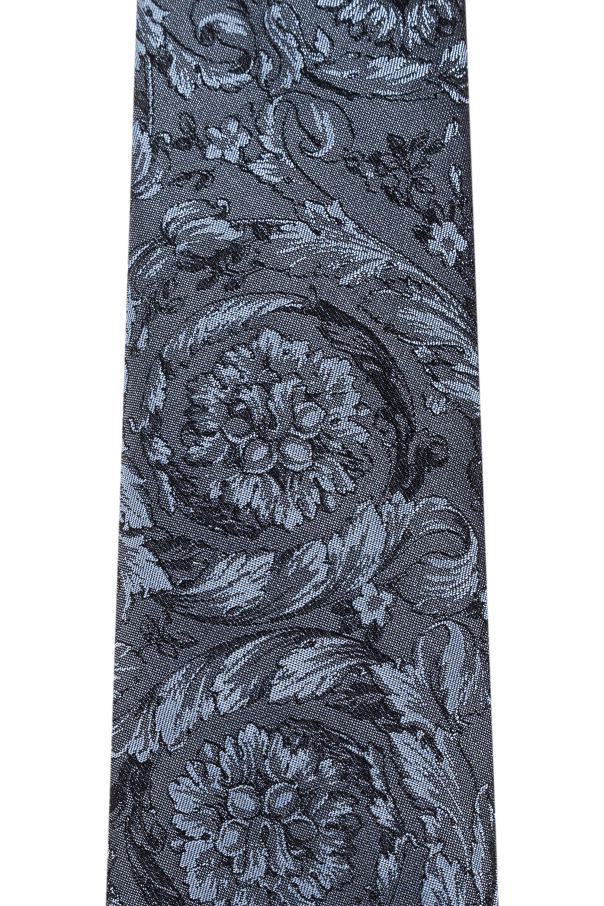 Versace Silk tie with Barocco motif