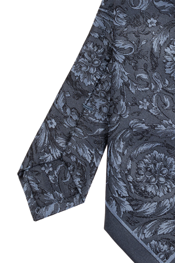 Versace Silk tie with Barocco motif