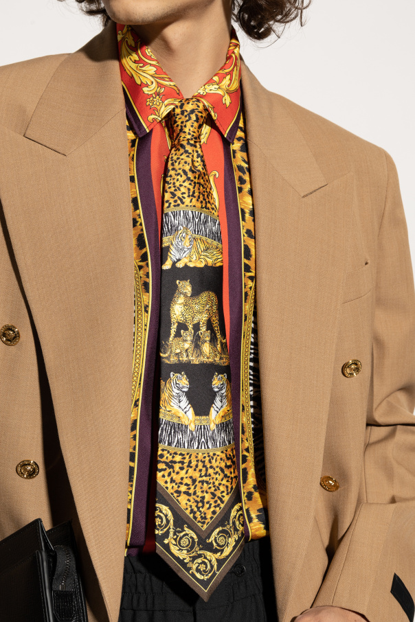 Versace Seidenkrawatte mit Print