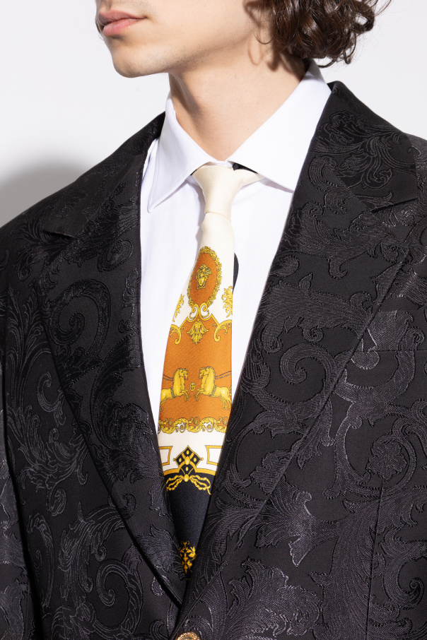 Versace Seidenkrawatte mit Print