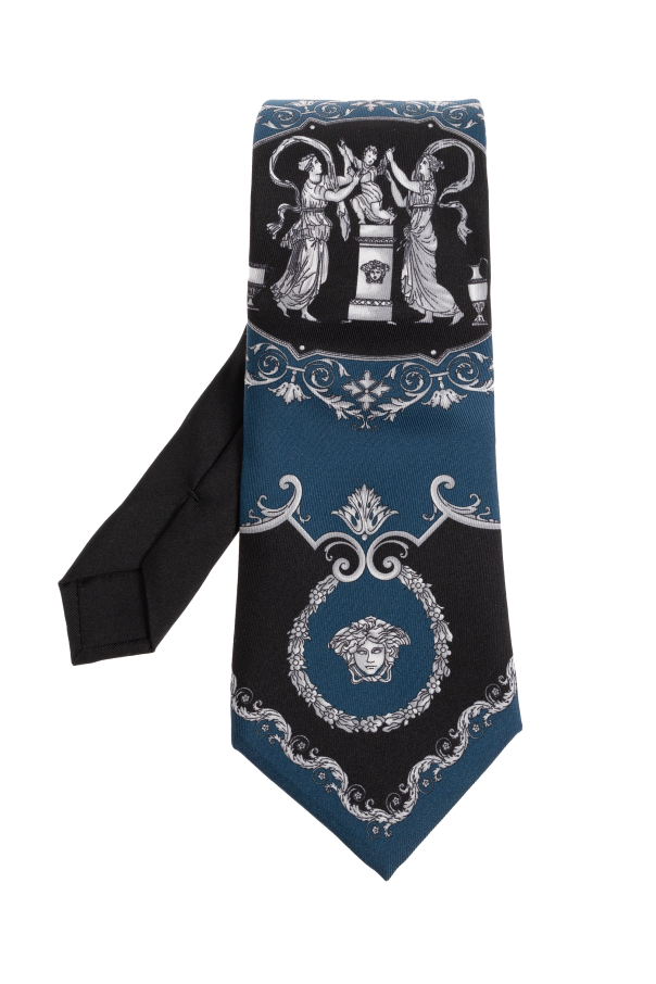 Silk tie with print od Versace