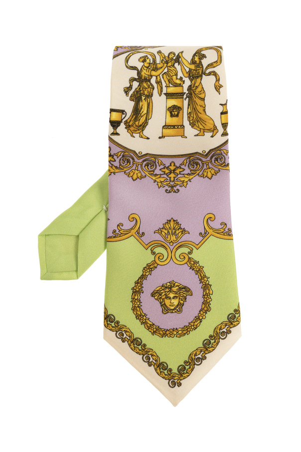 Silk tie with print od Versace