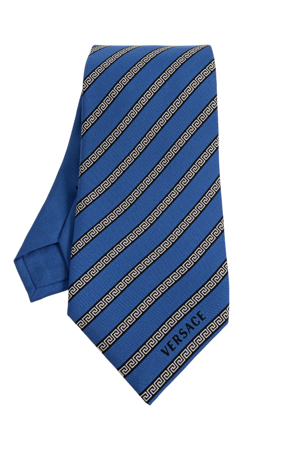 Silk tie with Greek pattern od Versace