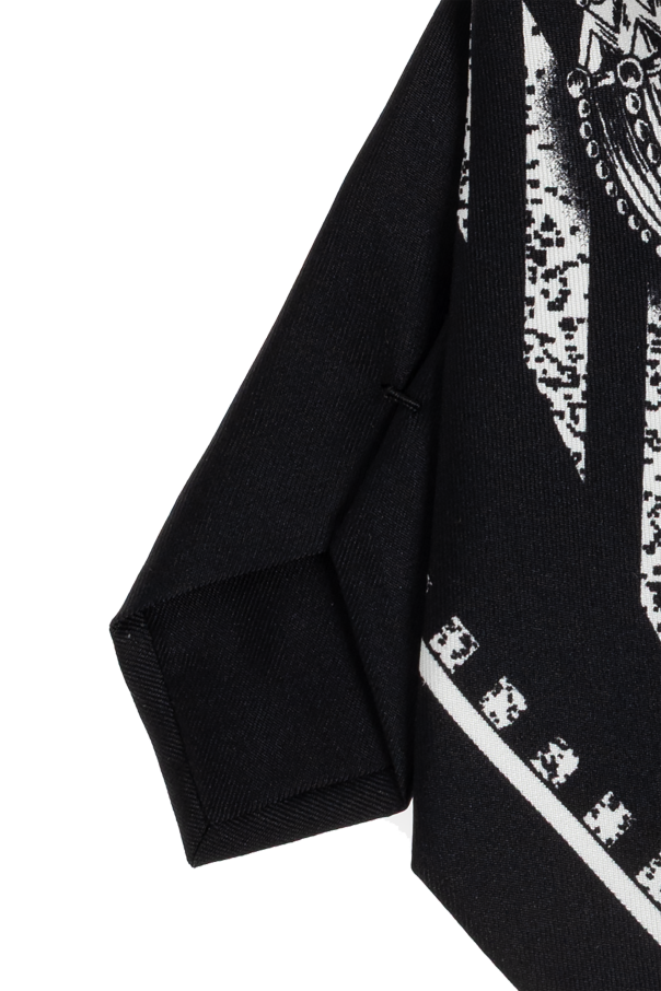 Versace Silk tie with "Formula 6" print