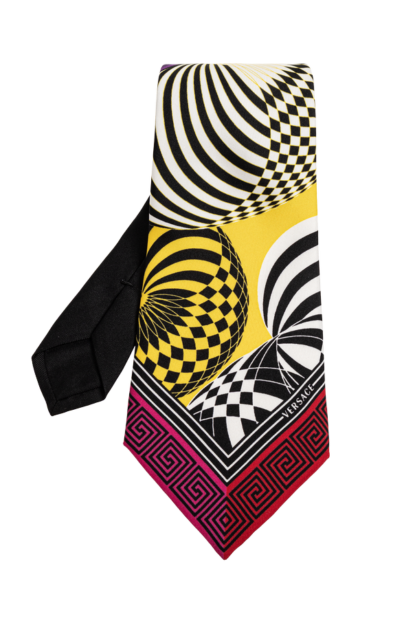 Silk tie with 
