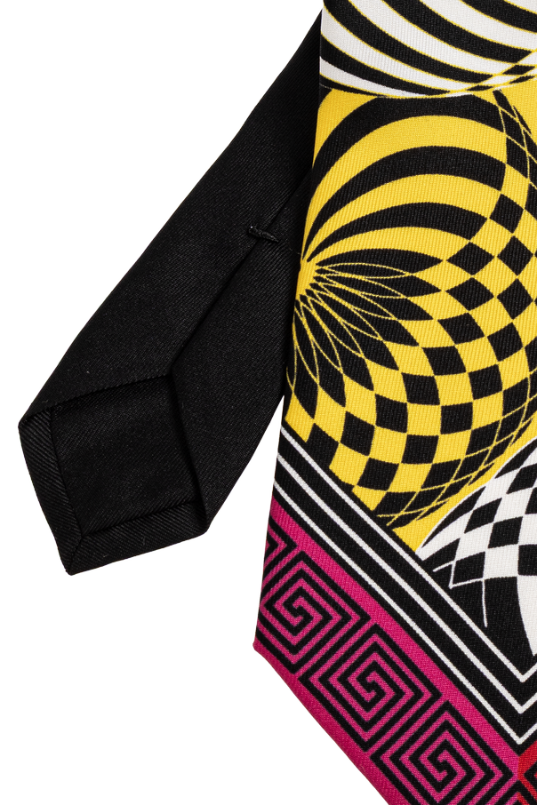 Versace Silk tie with 'Teatro' print