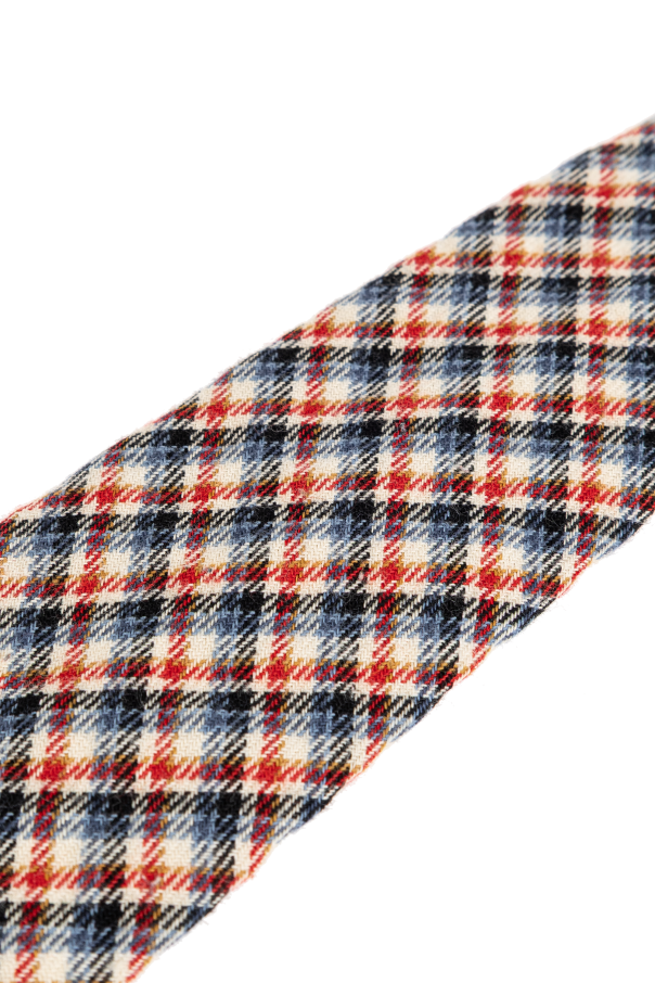 Dries Van Noten Plaid patterned tie