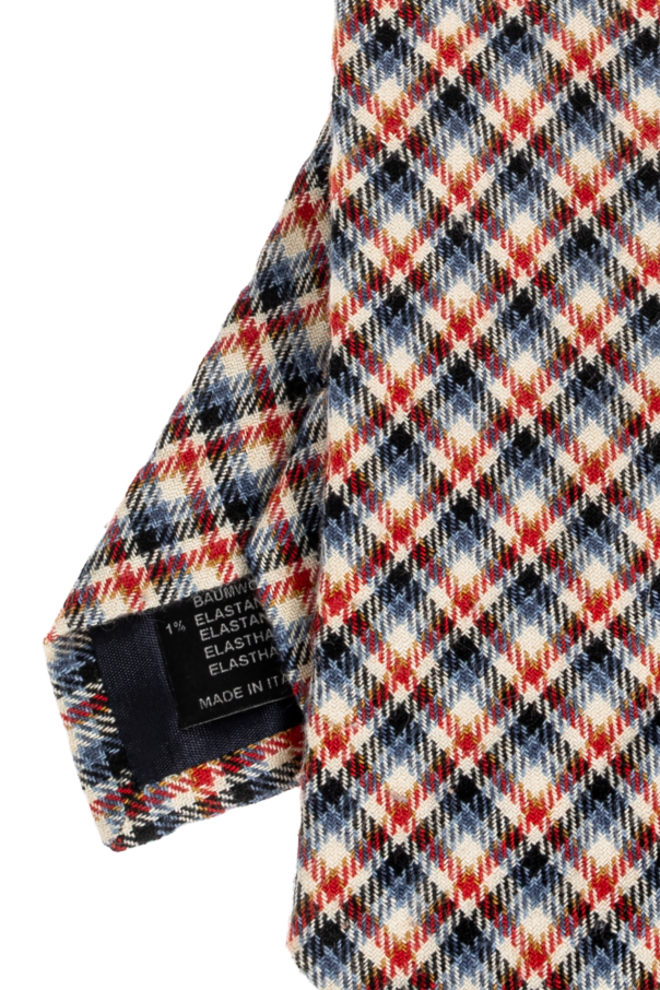 Dries Van Noten Plaid patterned tie