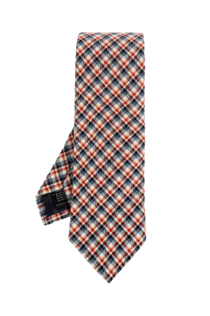 Plaid patterned tie od Dries Van Noten