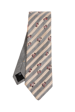 Silk tie with floral motif od Dries Van Noten