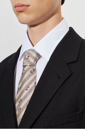 Silk tie with floral motif od Dries Van Noten