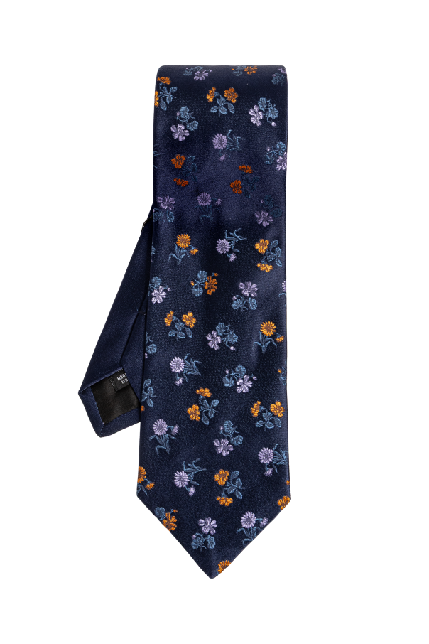 Silk tie with floral motif od Dries Van Noten