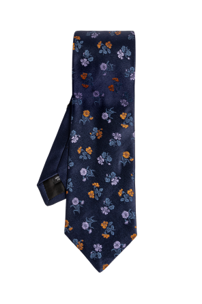 Silk tie with floral motif od Dries Van Noten