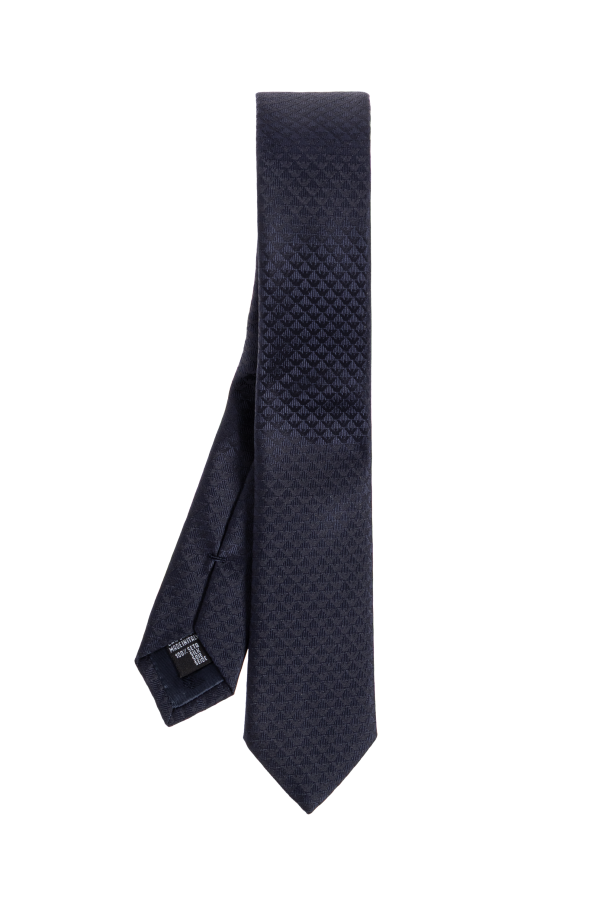 Emporio Armani Silk tie with monogram