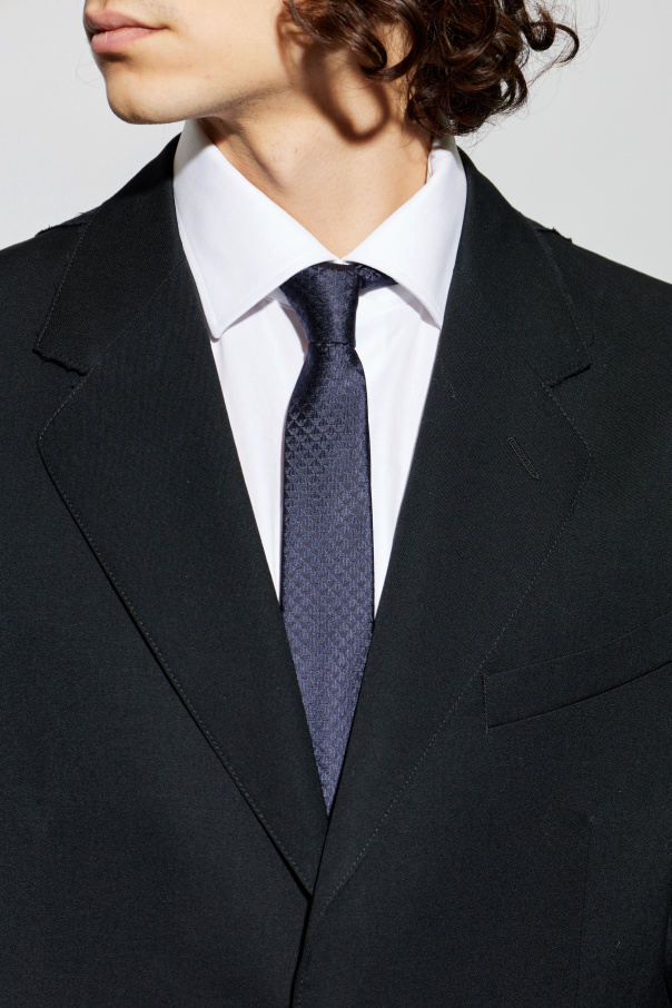 Emporio Armani Silk tie with monogram
