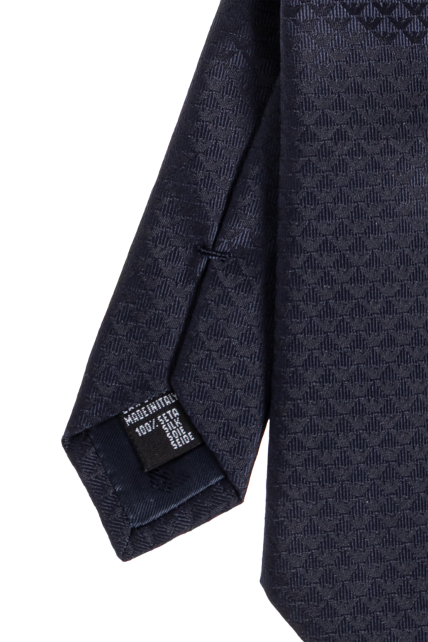 Emporio Armani Silk tie with monogram