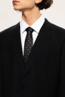 Emporio Armani BLACK Silk tie with logo
