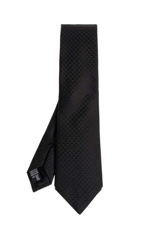 Silk tie with monogram od Emporio Armani
