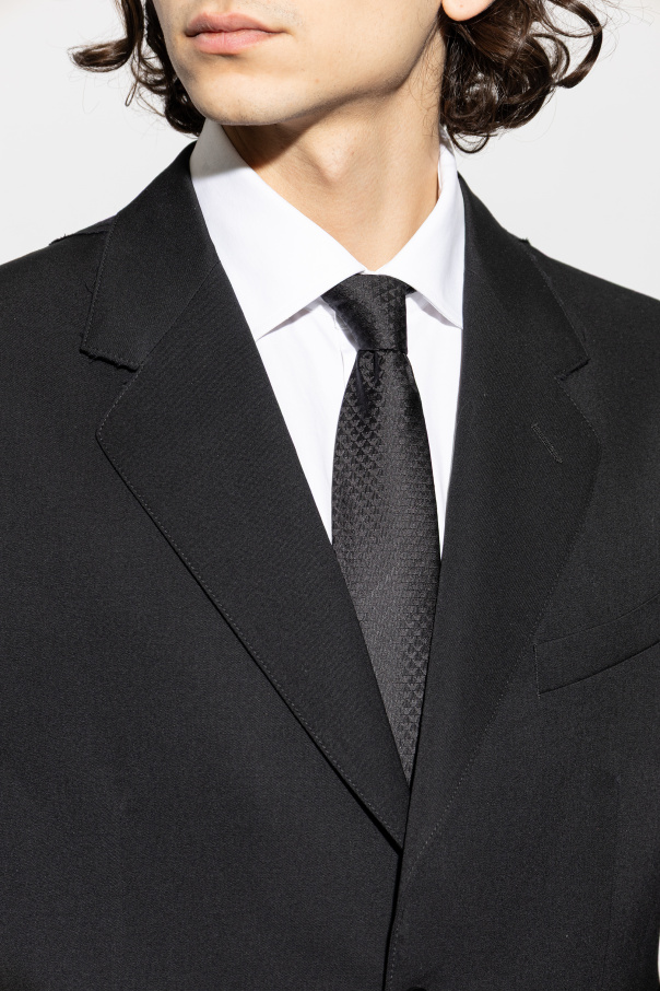 Emporio Armani Seidenkrawatte mit Monogramm