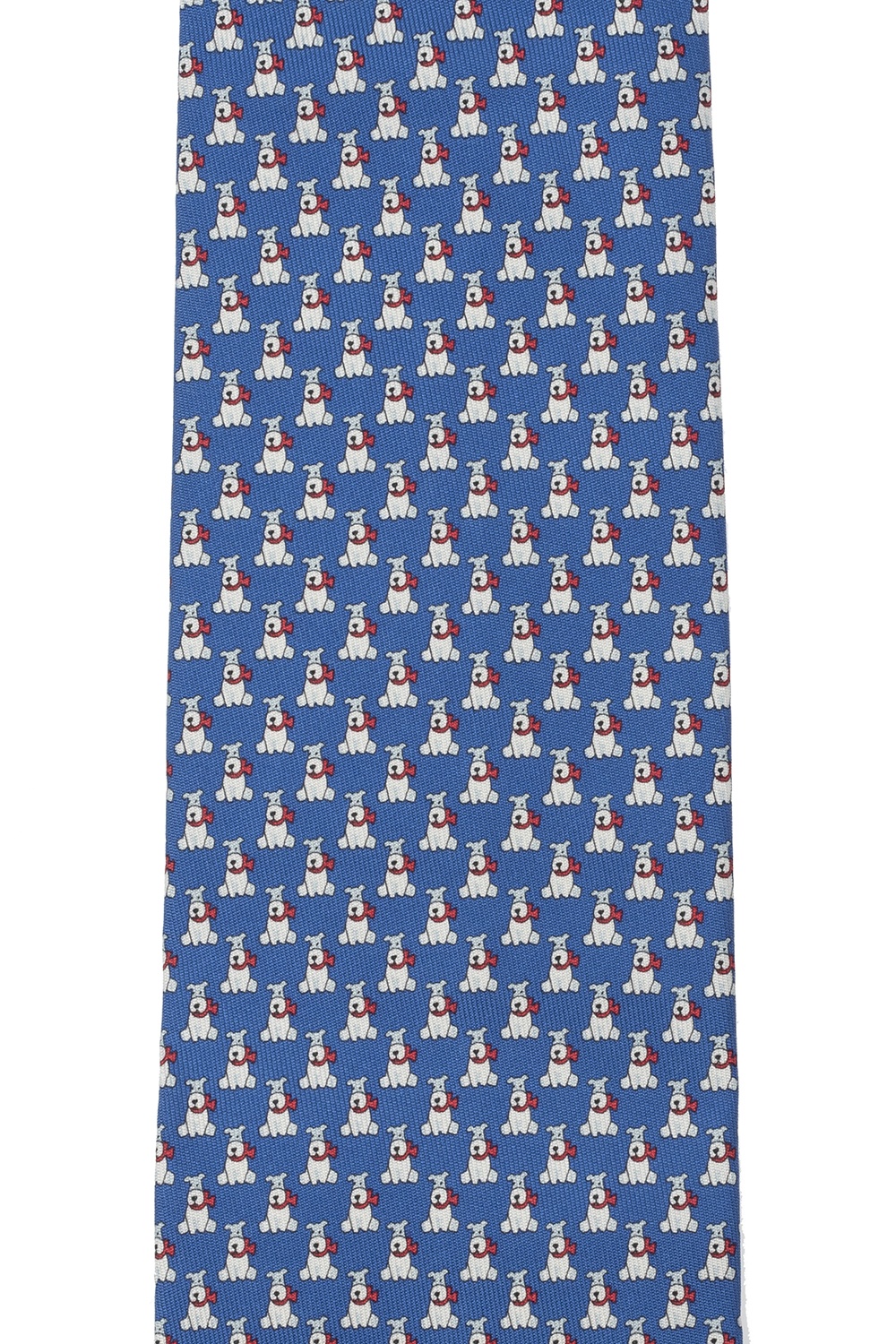 Salvatore Ferragamo Gancini Jacquard Silk Tie - Blue