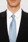 FERRAGAMO Patterned tie with logo