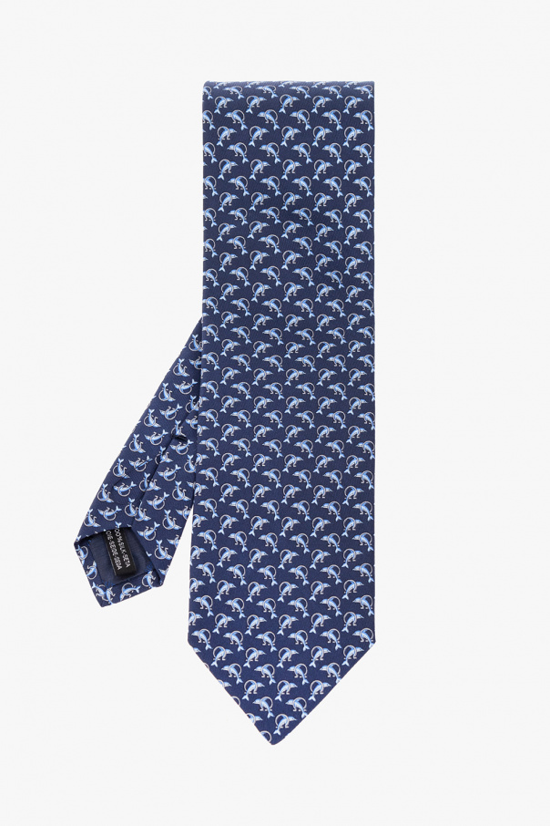 salvatore rese Ferragamo Silk tie