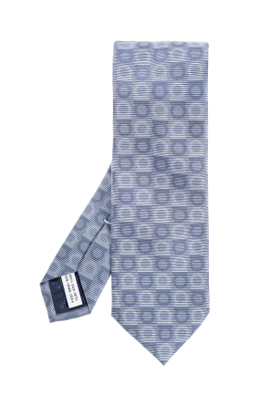 Patterned tie in silk