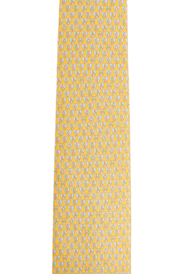 FERRAGAMO Patterned tie in silk