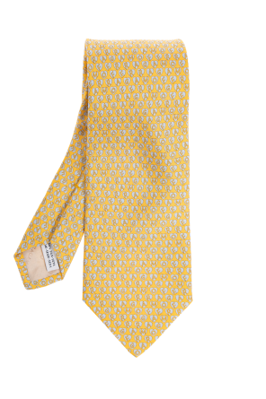 Patterned tie in silk