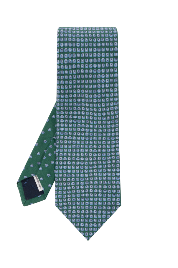 FERRAGAMO Jedwabny krawat