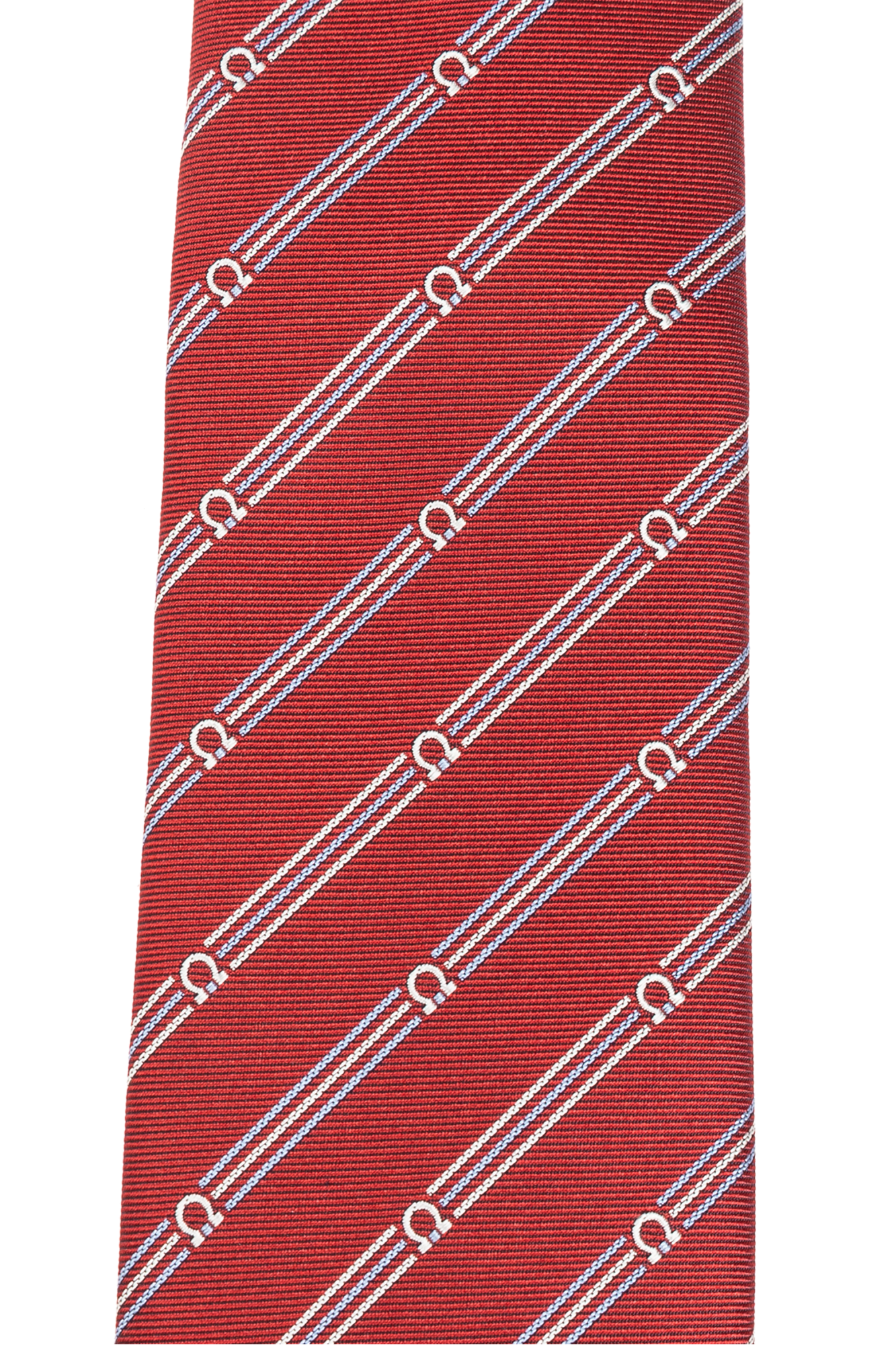 FERRAGAMO Silk tie with striped pattern