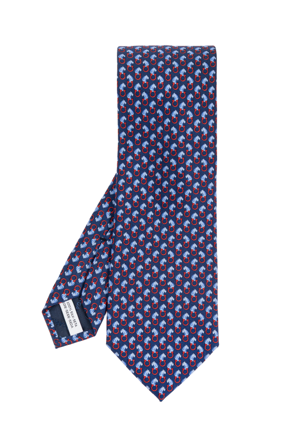 FERRAGAMO Jedwabny krawat