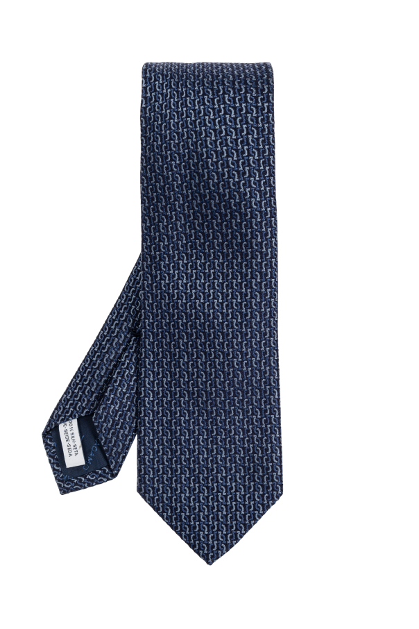 FERRAGAMO Jedwabny krawat