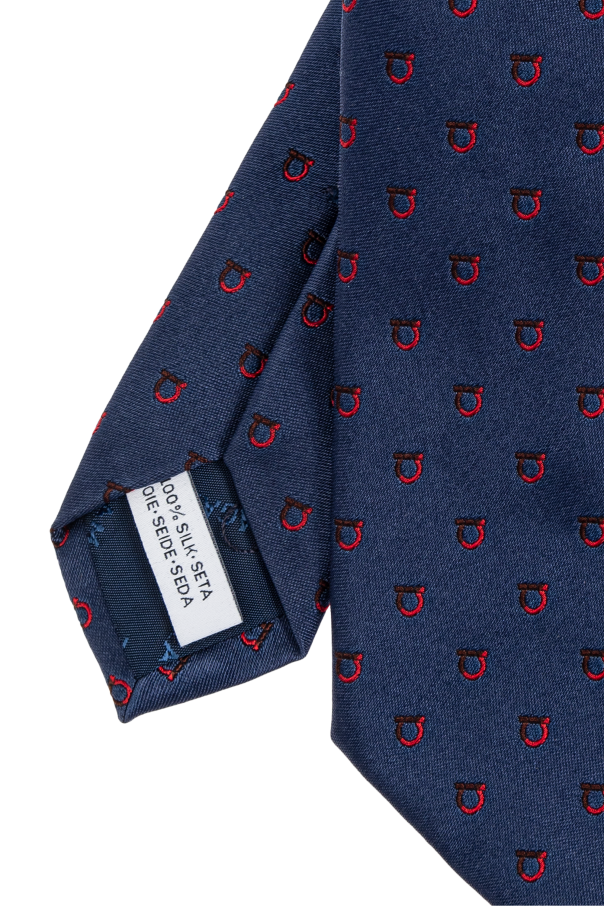 FERRAGAMO Jedwabny krawat