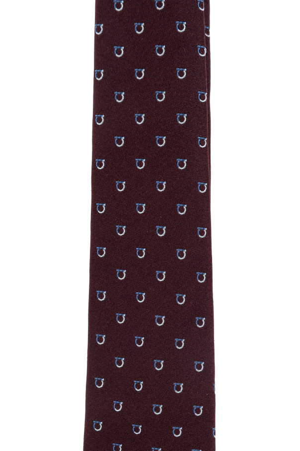 FERRAGAMO Jedwabny krawat