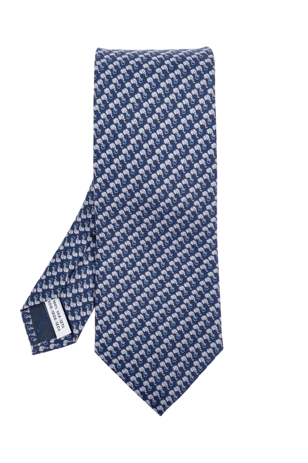 FERRAGAMO Jedwabny krawat