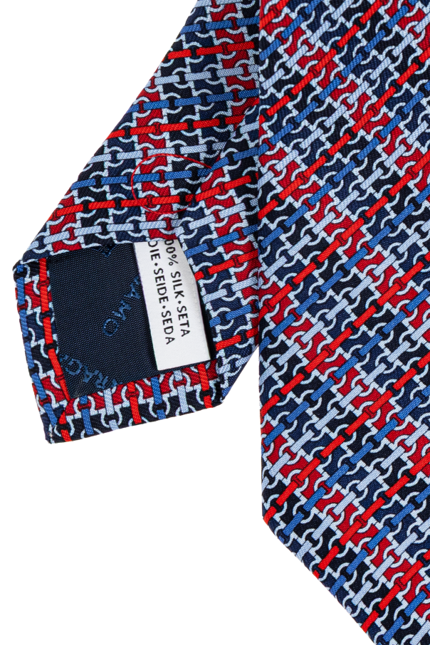 FERRAGAMO Jedwabny krawat