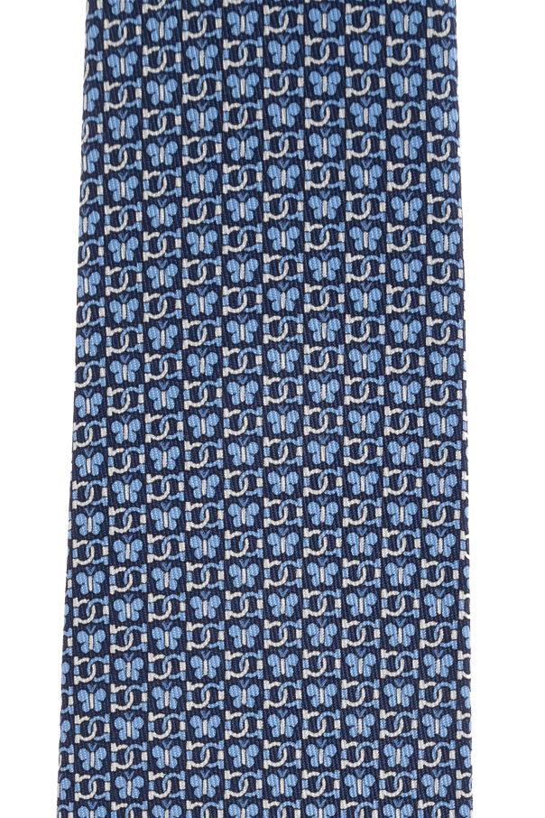 FERRAGAMO Jedwabny krawat