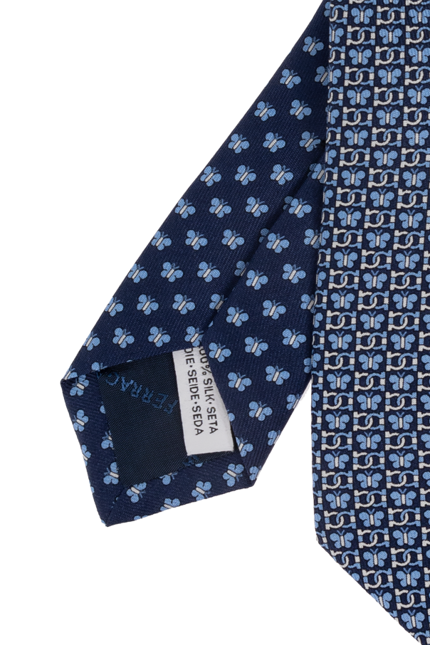 FERRAGAMO Jedwabny krawat