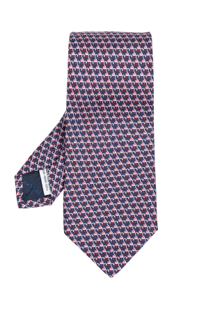 Silk tie with animal motif od FERRAGAMO